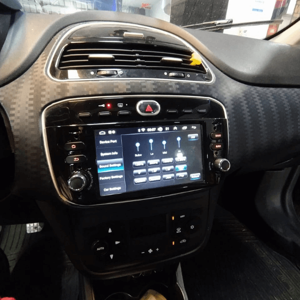 Central multimedia en Fiat Punto